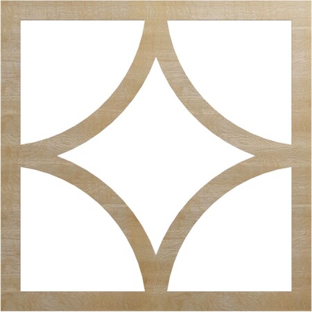 Ekena Millwork Statesman Wood Fretwork Pierced Ceiling Medallion, Birch, 38"OD x 24 1/4"ID x 1/4"T CMWP38X38X0250STBI